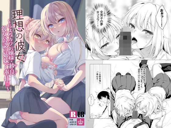 【即ヌキAI祭】【d_286449 】理想の彼女3 〜ちょろカワお嬢様・紗良 彼女公認の姉妹ご奉仕H〜